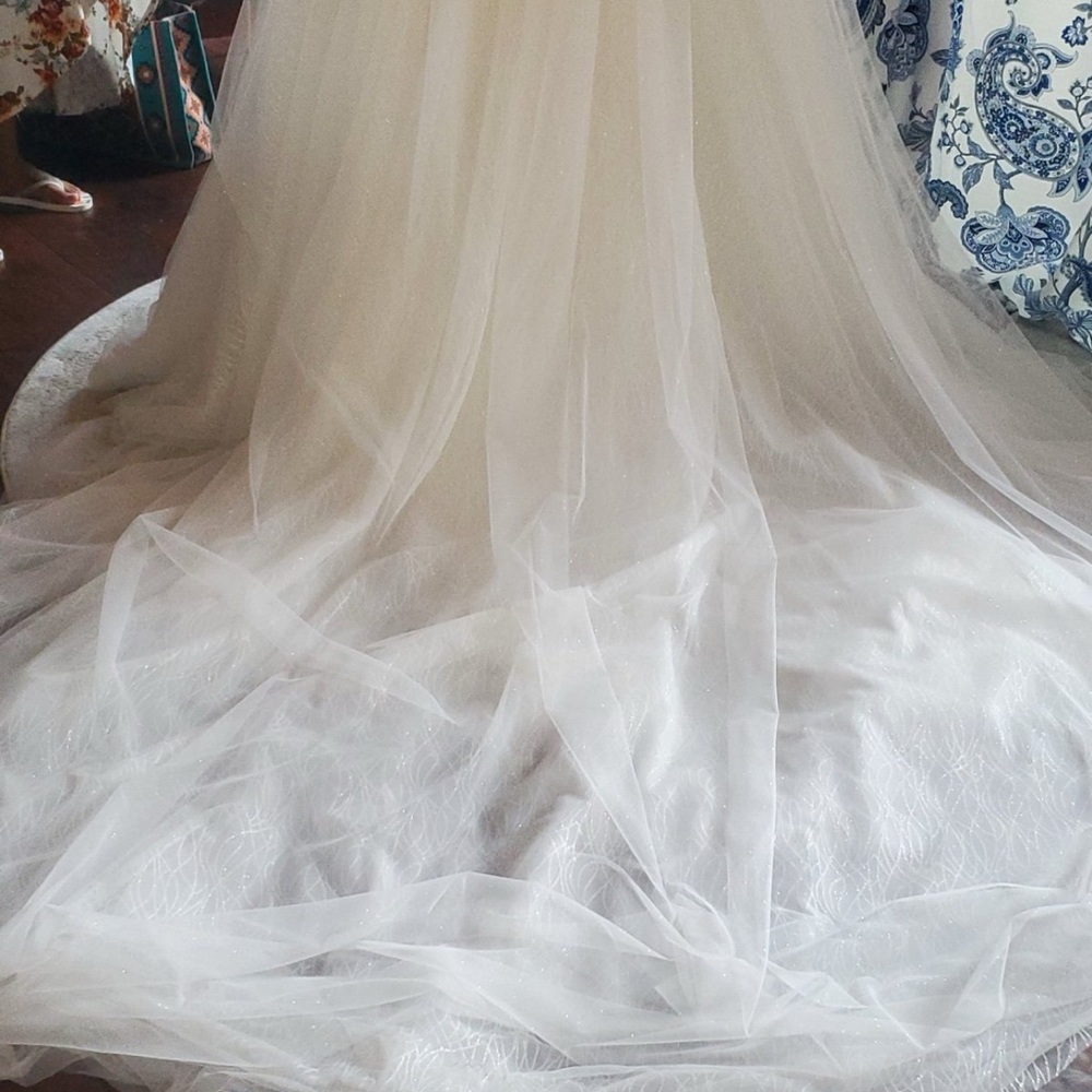 Pronovias White Wedding Dress - Picture 6 of 10